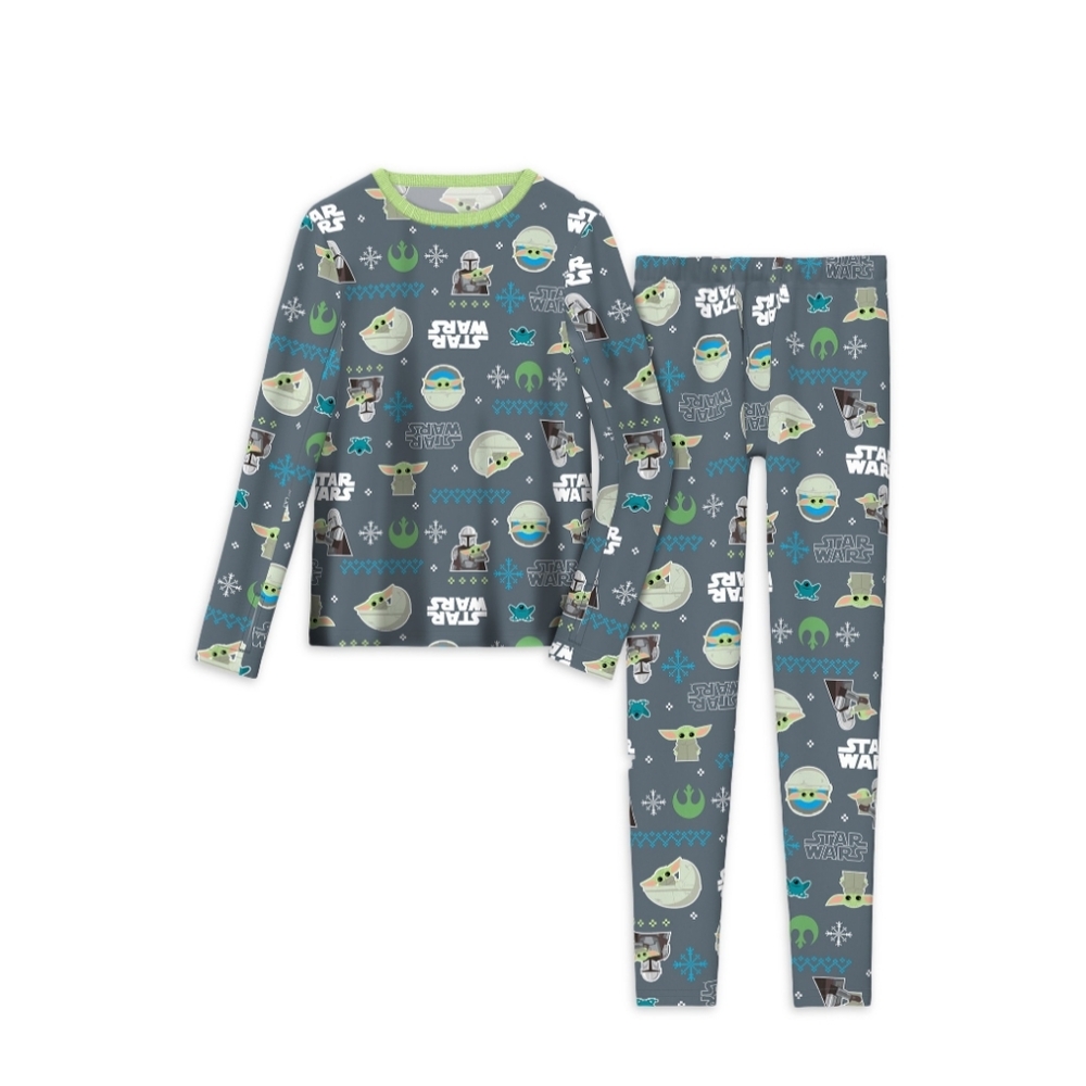 Climate Right by Cuddl Duds Boys Star Wars The Mandalorian Warm underwear set